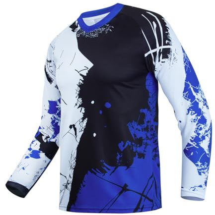 PSPORT Maglia da Dirt Bike per Giovani, Maglietta da Mountain Bike per Bambini a Maniche Lunghe Maglie da Downhill per Bambini per Motocicletta Motocross BMX Moto Mx Offroad Racing, 6 anni