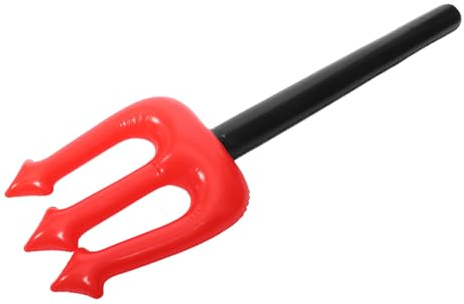 ERINGOGO Fourche Gonflable Rouge PVC Accessoire Cosplay Diable et Portable pour Halloween Jeu de Rôle et Fêtes