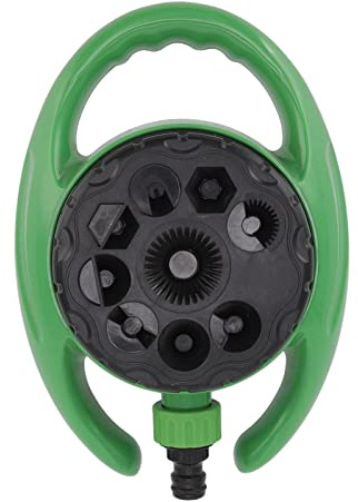 Haofy Aspersor de Agua 8 Patrones de Pulverización con Dial Ajustable, Ligero para Riego de Jardines, Riego de Césped y Mantenimiento de Jardines a Baja Presión de Agua