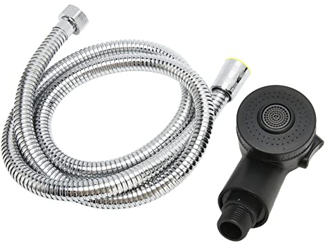 Qudinip Schamposkål Spruthuvud och Slangsats, 2-växlad Spruta Mot Stänk Av Diskbänk med 120 Cm Flexibelt Rör, för Salon Barbershop Hemmabadrum