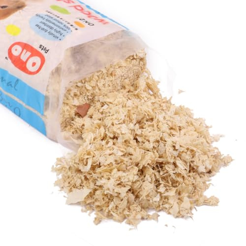 vreplrse Copeaux de Bois dépoussiérés, Paquet de 500 g, pour Petits Animaux. Litière Naturelle, hygiénique, Douce et Confortable, idéale pour Les Chinchillas et Autres Petits Animaux.