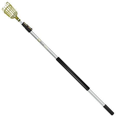 DocaPole - Palo telescópico con Cabezal para Recoger Fruta - Apto para Manzanas, aguacates, Naranjas y Frutos de Otros árboles - 1,5-3,5 m