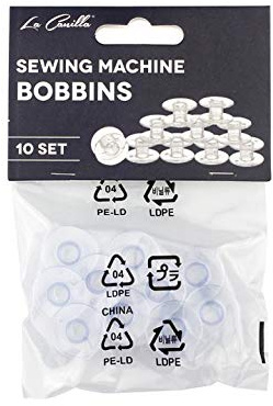 La Canilla ® - Brother Spulen Spulen Nähmaschine Packung mit 10 für Singer, Janome, AEG, W6, Medion, Privileg und viele weitere Modelle