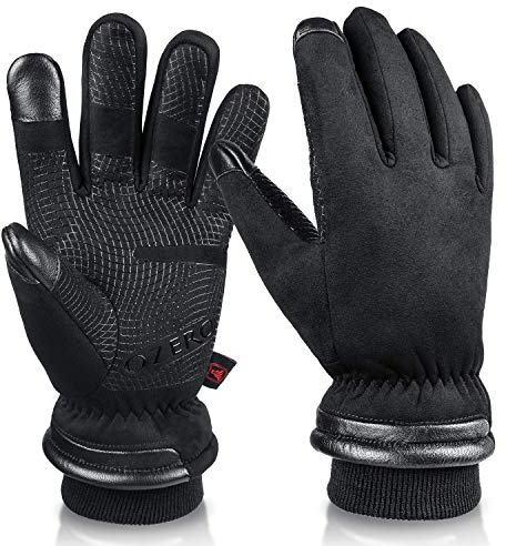 OZERO Wasserdicht Herren Winterhandschuhe Touchscreen Skihandschuhe Motorradhandschuhe