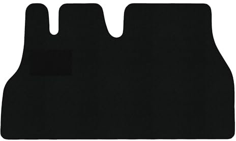 Fußmatten passend für Citroen Jumper I Typ 230 3-Sitzer (Baujahr 1994-2002), Classic schwarz | 1-TLG | Umrandung Bordeaux