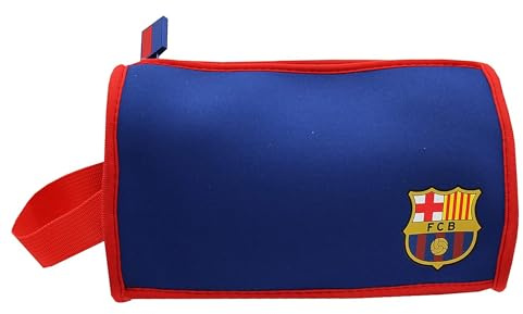FC BARCELONA - Estuche Portatodo con Funda Triple, con Cremallera, Colores del Equipo, Producto Oficial , Jumbo, (CyP Brands)