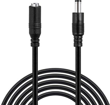 Wicked Chili DC-Verlängerungskabel 3m (10ft) für CCTV-Sicherheitskamera | IP-Kamera, CCTV-Videorekorder Überwachungskamera DC-Verlängerung (max. Belastung 2A, 2.1 x 5.5mm, 12V) schwarz