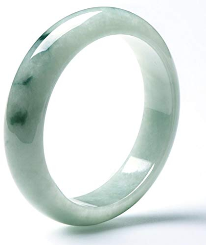 Jadeit Original Stein Hand Jade Armreif Armband Elegante Frauen Grüne Achat Kette,61-62mm