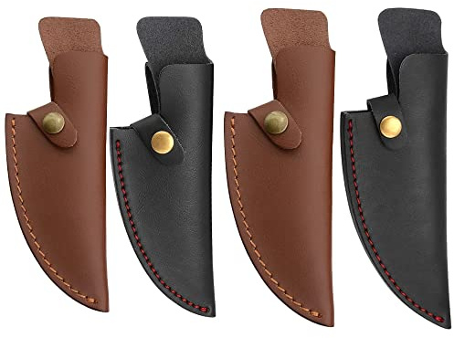 Messerscheide aus Leder für serbische Ausbeinmesserhalter, Outdoor-Werkzeug, Gürtelschlaufe, Clip, Messer, Scheide, 15,2 cm, Braun