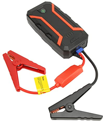 Boîte de Démarrage de Voiture, Booster de Batterie de Voiture Portable 1500A 12000mAh avec 3 Modes D'éclairage LED Démarreur de Saut de Voiture étanche pour Camion avec Boussole LED Boîte de