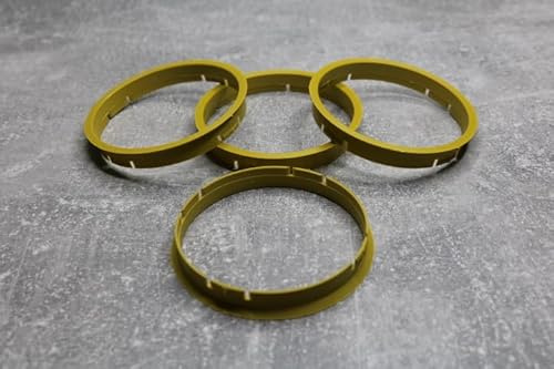 Zentrierringe Distanzringe 73,0 mm x 71 mm gelb für Alufelgen