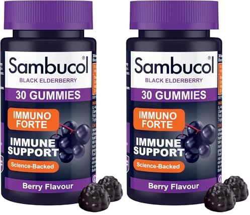 SAMBUCOL IMMUNO Forte Gummies, 30 Count (Pack of 2)