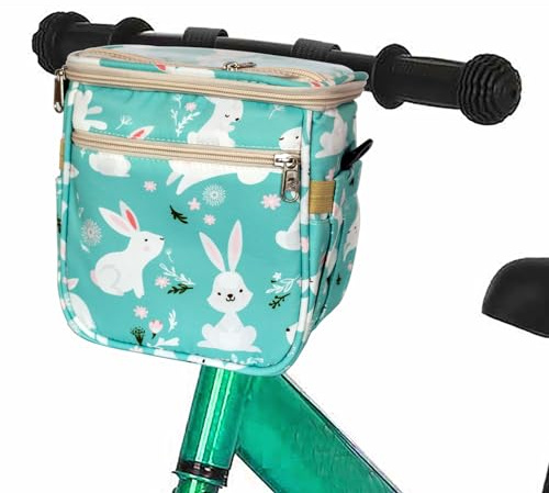 ZKIXUIWI Kids Bicycle Basket - Handlebar Bag Organizer for Children's Bike Decoration, Fits Balance Bike, Tricycle, Scooter