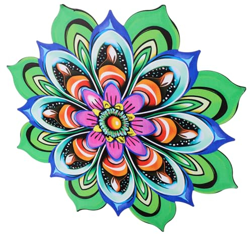 DECHOUS Eisenblumen Wanddekoration Metall Wandkunst Für Wohnzimmer Garten Wetterfestes Wanddekor Für Innen Außen Einzigartige Blumen Wandhänger Stilvolle Haus Gartenverzierung