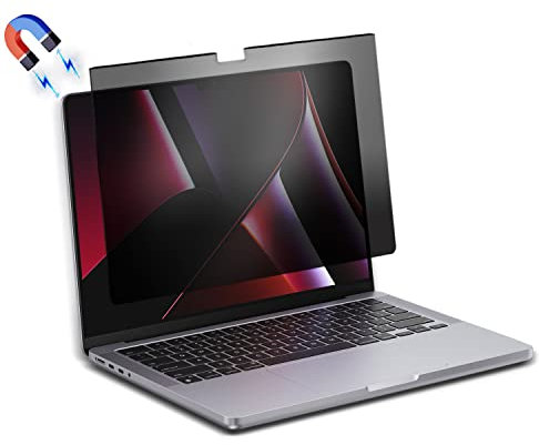 HaruYo Magnétique Filtre de Confidentialité Premium pour MacBook Pro 14.2 /14 pouces M5/M4/M4 Pro/M4 Max/M3/M3 Pro/M3 Max/M2 Pro/M2 Max/M1 Pro/M1 Max, Privacy Protection Filter