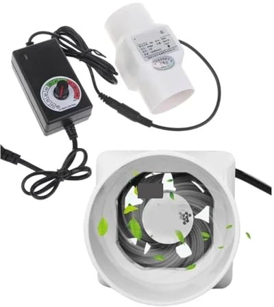 QZCX Ventilador de tubería en línea, Extractor De Aire De 50mm, Tubo De Conducto, Ventilador, Extractor De Baño, Ventilación, Cocina, Funcionamiento silencioso