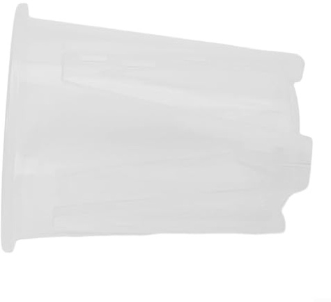 Cloudpower Maceta de plástico transparente, 16 cm, interior/exterior, transparente, redonda, sólida, jardín, 1 nivel, 102 g, independiente, orificio de drenaje transpirable