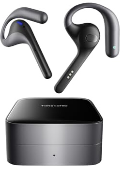 Timekettle W4 Pro Al Übersetzer Kopfhörer, Bidirektionale Simultanübersetzung, Übersetzungsgerät unterstützt 40 Sprachen, Video- und Telefonanrufe, APP funktioniert mit iOS und Android