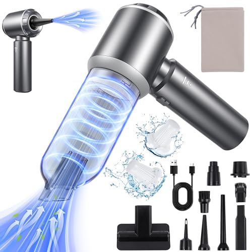 WILLONG Aspirapolvere Auto 18000Pa Mini Aspirapolvere Senza Fili, Aspirapolvere Potente Ricaricabile USB per Auto Casa Ufficio Peli di Domestici