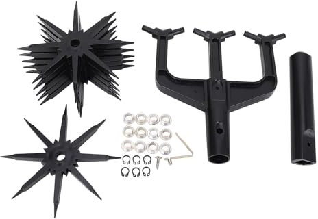 Garden Rotary Cultivator Efficient Soil Scarifier Manual Tiller Gardening Tool for Homeowners and Gardeners