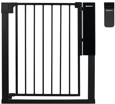 Badabulle Treppenschutzgitter Safe&Pass | Türschutzgitter für Öffnungen zwischen 75 und 81,5 cm | Automatische Entriegelung mit Sensor