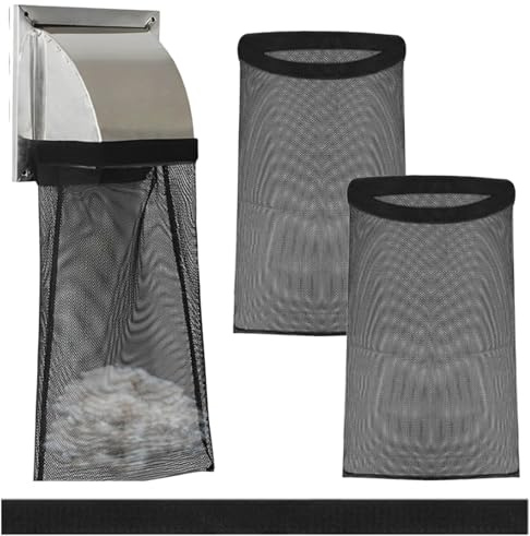 Lint - Bolsa para el polvo, filtro de lavandería, bolsa de limpieza | Filtro de seguridad para secadora, filtro de secado interior, cubierta de canal con tiras adhesivas, bolsas de limpieza para