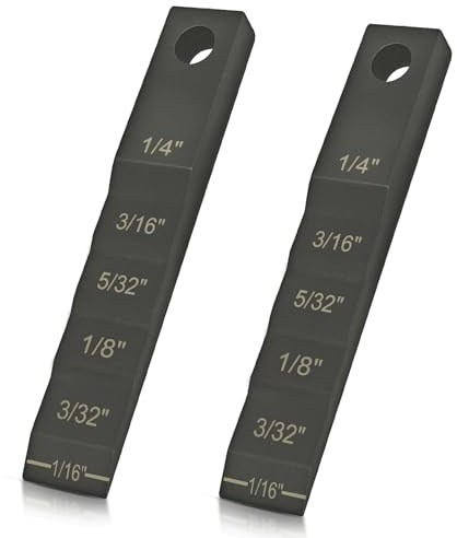 2130 Small Pipe Spacer Wedge Stepped Gauge, (3/4 x 4) Welding Wedges, Pipe Fitting Wedges, Step Wedge Fit for Pipe Spacing Welding, 2PCS