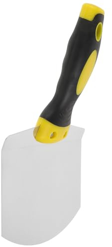 DECOMELODY Spatule Incurvée Maniable en Acier Inoxydable et Adaptée aux Espaces Étroits et Angles pour Enduit à Cloisons Sèches Outil pour Travaux de Plâtre