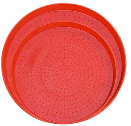 Bandeja Alimenticia de Aves de Corral Bebedero Portátil Reutilizable | 2 Piezas Plato Contenedor de Alimento para Aves de Corral y Codornices Codornices, Palomas, Gallinas, Gansos, Granja, Patio,