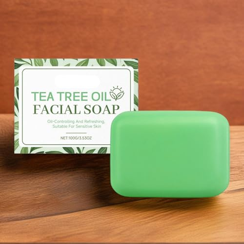 Savon D'arbre À Thé Antifongique, 100g Savon Antifongique Tea Tree | Savons Anti Mycose Pied, Traitement Antifongiques Antibactérien Pour L'acné Du Visage Et Du Corps, Le Pied De L'athlète