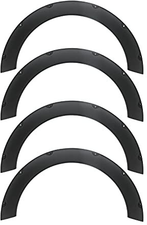 aqxreight 4pcs Avant et Arrière élargisseurs d'ailes Protecteur Universel de Sourcil de Roue de Voiture élargie, Noir
