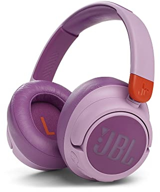 JBL JR 460NC Casque Supra-auriculaire sans Fil avec Suppression du Bruit pour Enfants, jusqu'à 30 Heures de Lecture et Son JBL Safe – Rose