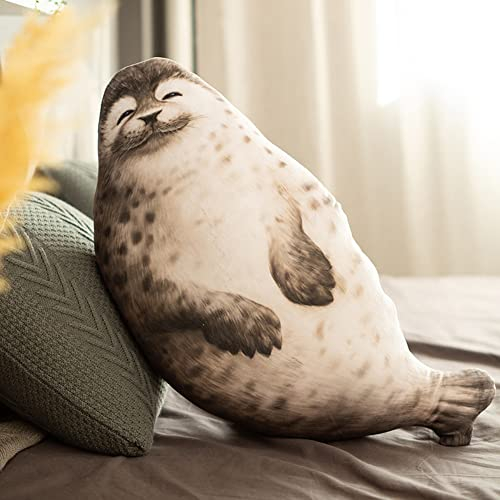 BYNYXI 70cm Meerestier Plüsch, Chubby Seal Kuscheltier Stofftier, Ozean Tier Kissen, Gefülltes Siegel Umarmungskissen, Spielzeug für Kinder Jungen Mädchen Geschenk