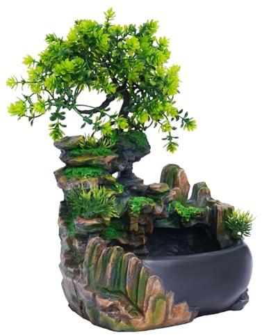 Tischplatte Wasser Brunnen, Zerstäubung Steingarten Tisch Wasserbrunnen Feng Shui Lampe Zimmerbrunnen