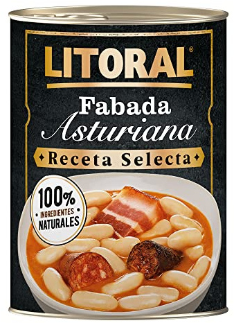 Nestlé Litoral Fabada Asturiana - Receta Selecta de Plato Preparado sin Gluten, 420 g