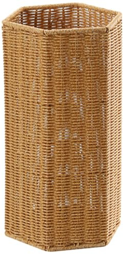 Veemoon Square Wicker Basket Umbrella Pot Stand Multi-purpose Storage for Office