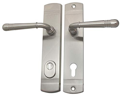 Haustür Schutzbeschlag Helena LS Nickelmatt HS 92 mm Dr-Dr mit ZA