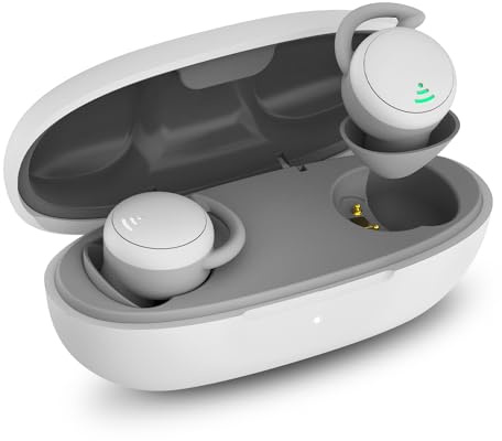 SZHTFX Cuffie per il sonno Auricolari per il sonno, a isolamento acustico, compatti, morbidi e leggeri (2,3 g), ideali per chi dorme di lato e russa. Dotati di Bluetooth 5.3.