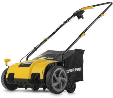Powerplus Escarificador Eléctrico POWXG75130 - Escarificadores Eléctricos para Césped de 1300W con Ancho de Corte de 320mm - Aireador de Césped para Jardín