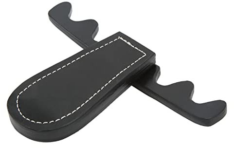 LUCKDANO Billard-Queue-Halter, Tragbares 4-Club-Billard-Queue-Brückenkopf-Billardtisch-Zubehör, Faltbares Rack aus Aluminiumlegierung und Leder