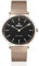 Weayege Armbanduhr Damen Rose Gold, Luxus Armbanduhr mit Edelstahlarmband, Analog Quarz Edelstahl Wasserdicht Mesh Ultradünne, 1080p Full HD