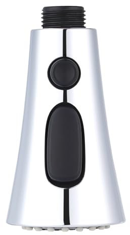 Hibbent 3-Mode Tête Robinet de Cuisine Remplacement, Douchette Robinet Cuisine, Embout Robinet Cuisine Remplacement Filetage Mâle, ‎Douchette pour Rétractable Mitigeur Cuisine Universel G1/2,Chromée.