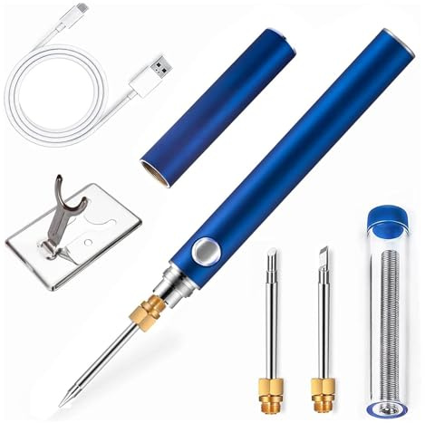 Kit de fer à souder sans fil, kit de soudure électrique, kit de fer à souder, fer à souder rechargeable, fer à souder pour petits projets de soudure