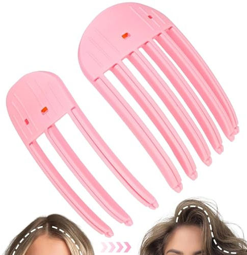 2st Volumenclip Für Den Haaransatz,Haar-Volumen-Rollenclip - Feste Stirnhaarnadel Haarwurzel-Clip Lifting-Haarspange Lockenwickler Für Langes Kurzes Haar, Haarstyling-Werkzeuge