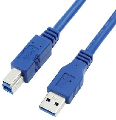 Cable de impresora USB 3.0 de alta velocidad con conectores resistentes largo para impresoras de computadora, cable de conexión de disco duro