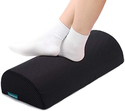Topmener Fußstütze unter dem Schreibtisch, Ergonomisches Fußstützenkissen mit Schwamm Hoher Dichte Verbesserte Körperhaltung und Stressabbau in Büro und Haushalt- Rollenverpackung