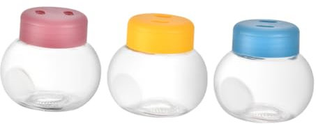 PAMINGONO 3pezzi Barattoli Per Spezie Con Coperchio Chiusura Ermetica Contenitori Per e Condimenti Capacità Colori Perfetti Per Cucina e Uso Esterno
