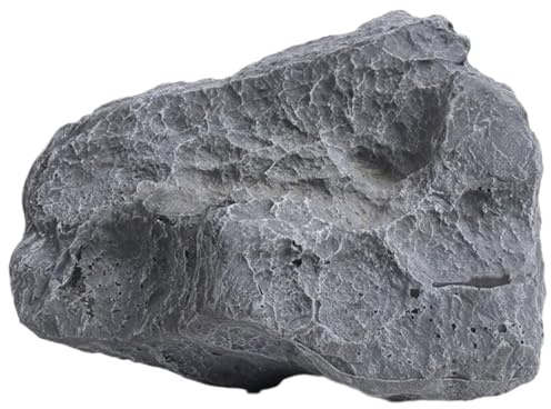 Künstlicher Gartenfelsen Abdeckfelsen, Kunststein-Simulationsfelsen, PU-Schaum Kunstfelsen Landschaftsbau Sandstein Felsen Realistische Gefälschte Fels für Gartendekoration Gray, 28×15×20cm