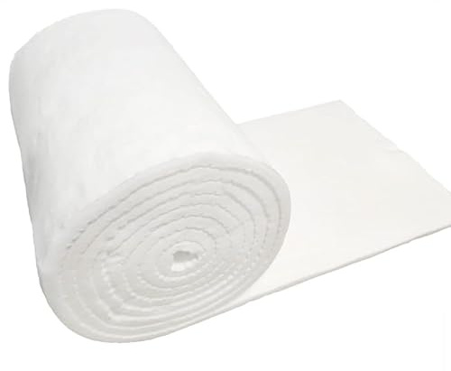 HTRDHT 30mm Ceramic Fiber Insulation Blanket - 1260°C High Temperature Refractory Fiber Blanket for Ovens, Dishwashers & Pipes | Fireproof, Soundproof & Thermal Barrier(Size:3*30*60cm（1.2x 12x24）)