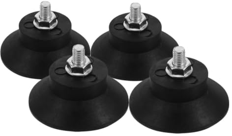 NOLITOY 4pcs Threaded Rubber Foot Mounts Vibration Shock Absorbing Pads with Secure Threading for Air Compressors Furniture Leveling Legs Weather Resistant Vibration Dampers